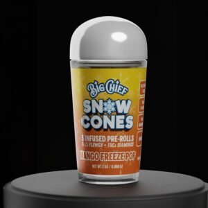Big Chief Mango Freeze Pop – Snow Cone 5-Pack Infused Pre-Rolls