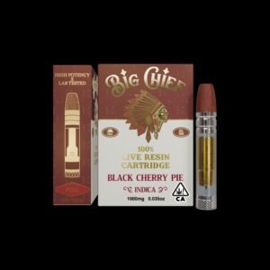 Big Chief Black Cherry Pie – Indulgent Hybrid Vape Cartridge (1G)
