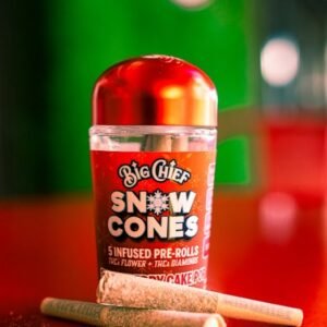 Big Chief Strawberry Cake – Snow Cone 5-Pack Infused Pre-Rolls