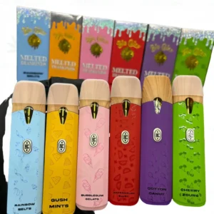 Six Big Chief Melted Diamonds disposable devices with mixed flavor packaging