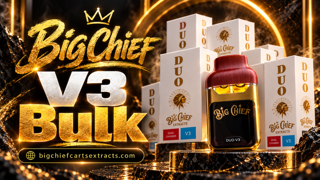 Big Chief V3 Bulk guide featured image with DUO V3 device, cases, and website address